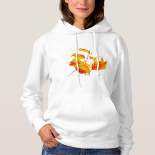 Pull À Capuche Feuilles de Dogwood sur Sweatshirt à capuchon de b