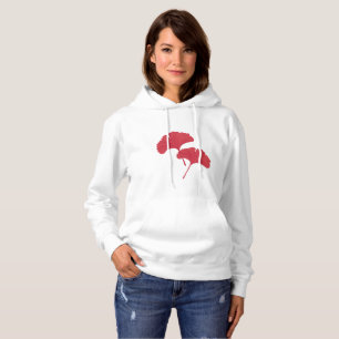 Pull À Capuche Feuilles de Red Ginkgo