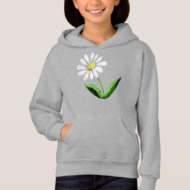  Pull À Capuche Fière Marguerite (Devant)