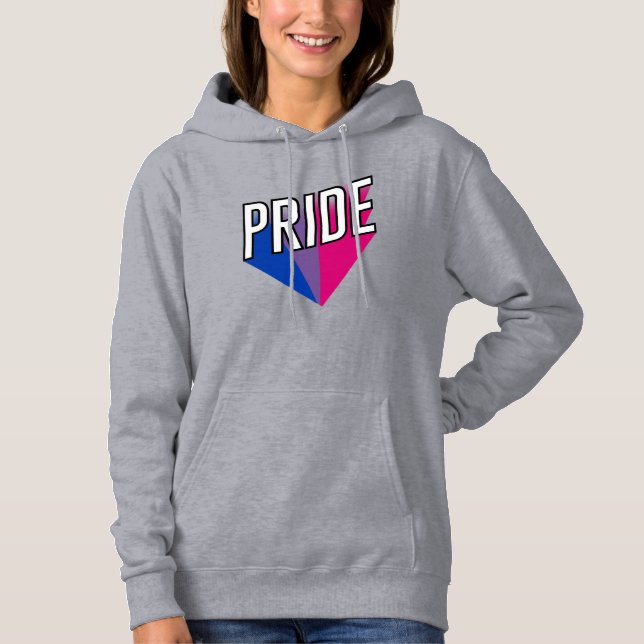 Pull À Capuche Fierté bisexuelle éclate (Devant)
