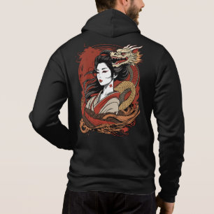 Pull À Capuche Fille asiatique   Dragon chinois