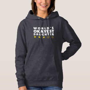 Pull À Capuche Fille Moyennement Géniale au Monde – Drôle 
