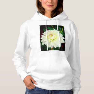 Pull À Capuche Fleur blanche et rose