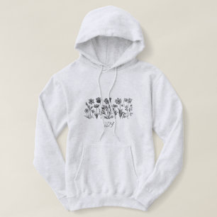 Pull À Capuche Fleur Boho Wild Minimale, bohemiam minimum Art