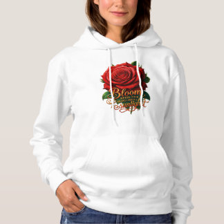 Pull À Capuche Fleurir là où votre cœur ressent la lumière du sol