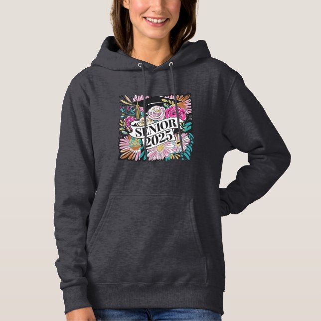 Pull À Capuche Floral Senior 2025 Sweatshirt (Devant)