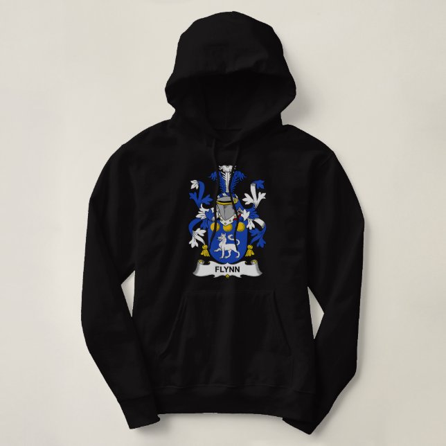 Pull À Capuche Flynn Coat of Arms Family Crest  (Design devant)
