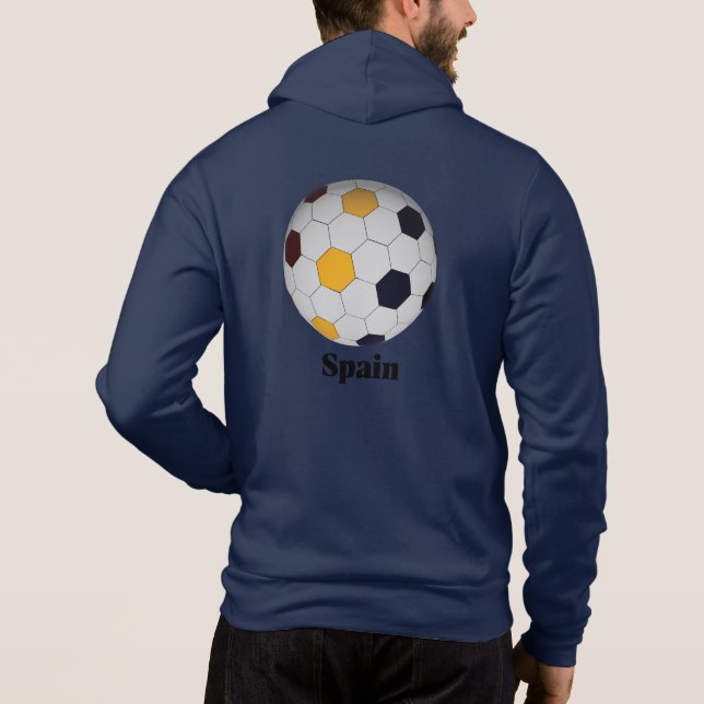 Pull À Capuche Football Espagne (Dos)