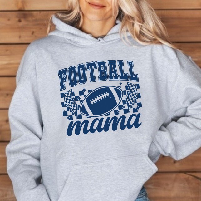 Pull À Capuche Football Mama Jeu Jour Varsité (Football Mama Game Day Varsity Hoodie)