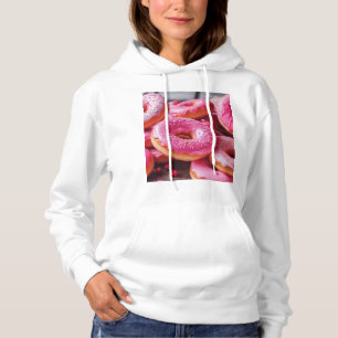 Pull À Capuche Fraise rose