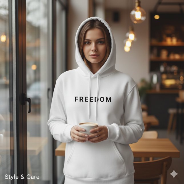 Pull À Capuche Freedom Custom Text Classic Everyday Hoodie (Freedom Custom Text Classic Everyday Hoodie)