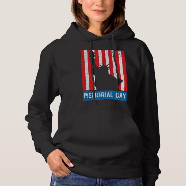 Pull À Capuche Freedom Patriotic Veteran USA Flag American Memori (Devant)