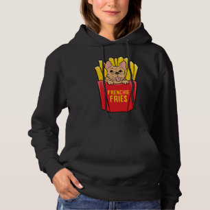 Pull À Capuche French Bulldog Frenchie Fries mignonne French Bull