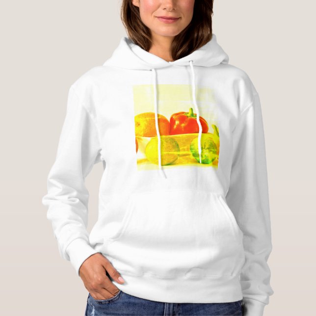 Pull À Capuche "Fruits Vegetables" Belle Photo. Commandez dès mai (Devant)