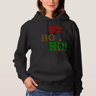 Pull À Capuche Funny Ho Ho Ho Père Noël Belly Reindeer Arbre de N