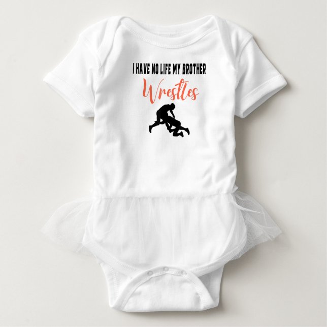 Pull À Capuche Funny I Have No Life My Brother Wrestles Cool Wres (Devant)