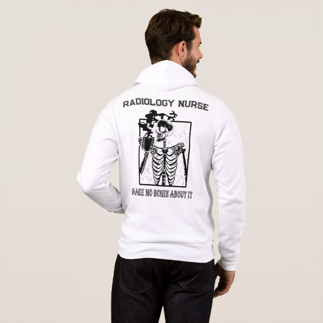 Pull À Capuche Funny Xray Personnalisable Travail Médicale Radiol (Dos entier)