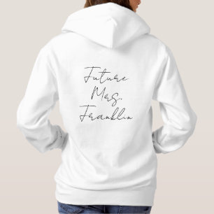 Pull À Capuche Futur Mme New Bride Fiançailles cadeau personnalis