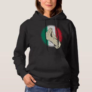 Pull À Capuche Geste de la main italien femmes hommes Italien