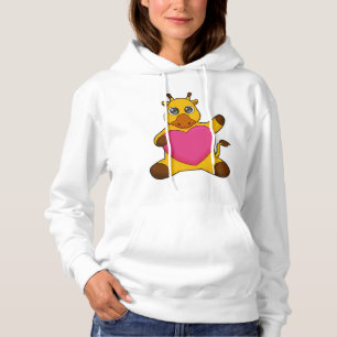 Pull À Capuche Giraffe au coeur