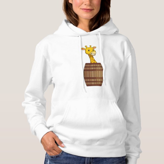Pull À Capuche Giraffe avec tonneau (Devant)