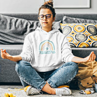 Girl Pastel Rainbow Star Typographie Merci