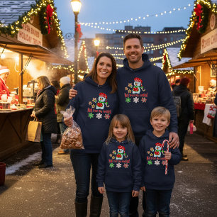 Pull À Capuche Glace Mes Cookies Drôle Bonhomme de Neige Noël Bou