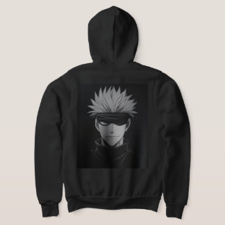 Pull À Capuche “Gojo Satoru Streetwear hoodies – Black Anime Tee 