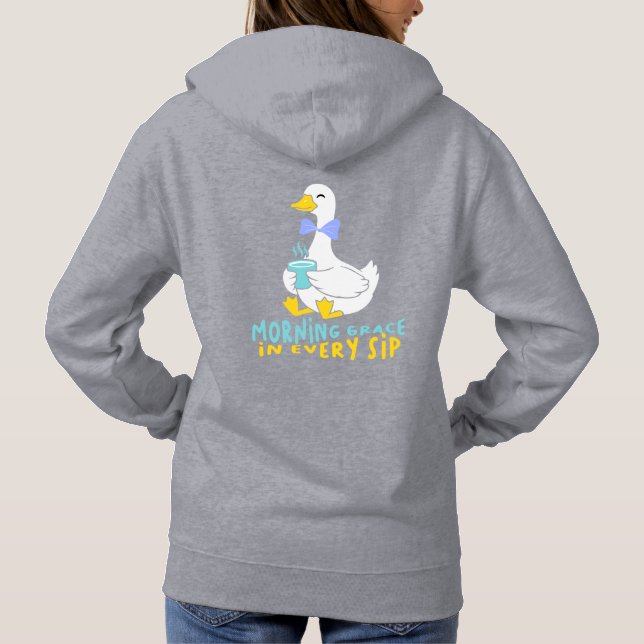 Pull À Capuche Grace matinale dans chaque cygne sip (Dos)