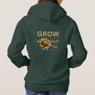 Pull À Capuche Grandir à travers ce que vous traversez – Motivati