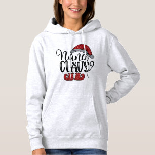 Pull À Capuche Grandma Nana Santa Clause Parties scintillant Conc