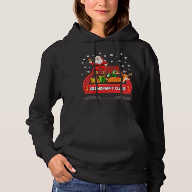 Pull À Capuche Grandpappy Claus Camion Rouge Père Noël Reindeer E (Devant)