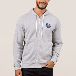 Pull À Capuche Graphique Aura Bleu Électrique Husky de l'Esprit