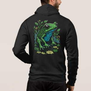 Pull À Capuche Grenouille à étang détaillée