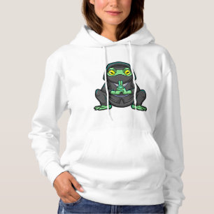 Pull À Capuche Grenouille comme Ninja en noir