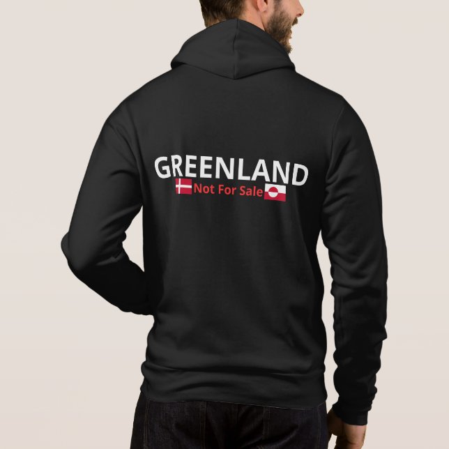 Pull À Capuche Groenland non à vendre - Conception de la fierté d (Dos)