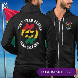 Pull À Capuche Gye Nyame Adinkra CRAINTE SEULEMENT DIEU Christian
