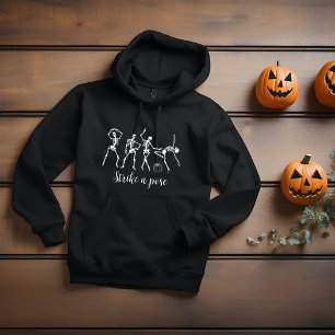 Pull À Capuche Halloween Dancing Skeleton Personnaliser drôle Tex