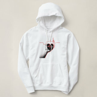 Pull À Capuche Heartbeat Love Design – Hand Holding Heart