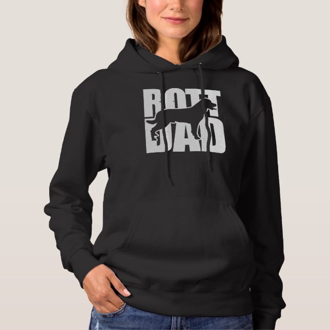 Pull À Capuche Heureux papa Rottweiler (Devant)