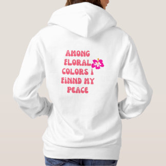 Pull À Capuche Hoddie con frase motivadora en rosa