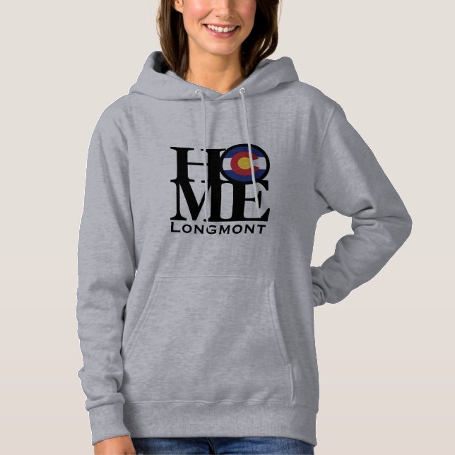 Pull À Capuche HOME Longmont Colorado Sweatshirt (Devant)