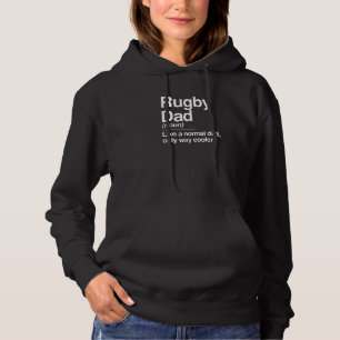 Pull À Capuche Homme Rugby Papa Définition Normal Seul Sport Glac