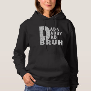 Pull À Capuche Hommes Dada Daddy Papa Papa Bruh Papa Retro Père