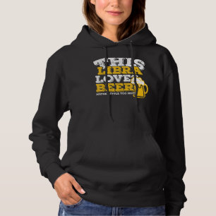 Pull À Capuche Horoscope Libra Zodiac Signet Aimer Bière