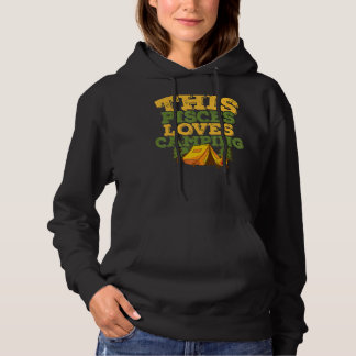 Pull À Capuche Horoscope SIGNE Zodiaque Pisces Loves Camping