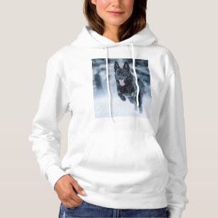 Pull À Capuche Housse de couette Black German Shepherd dans la ne