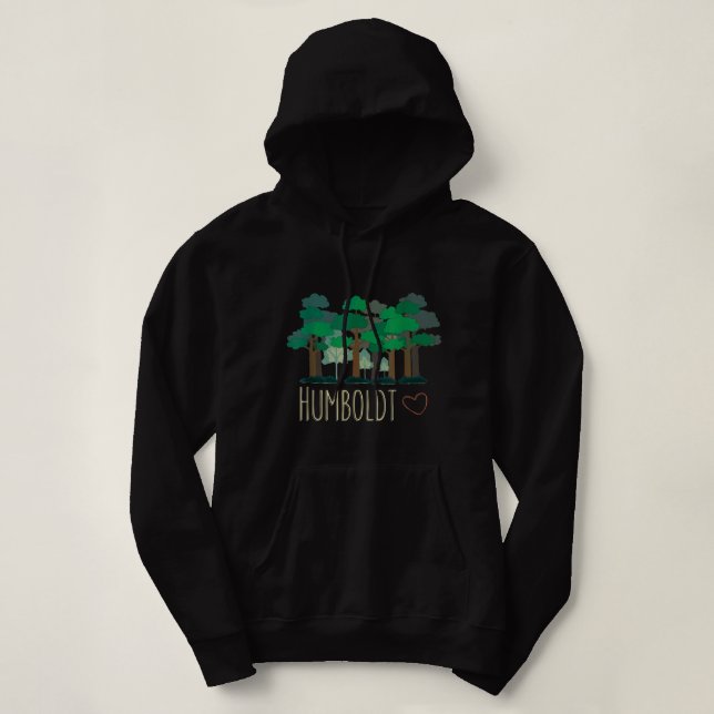 Pull À Capuche Humboldt County California Redwoods Forest Trees (Design devant)