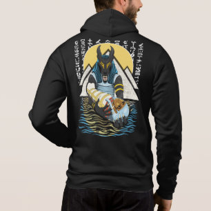 Pull À Capuche Illustration Anubis du dieu égyptien