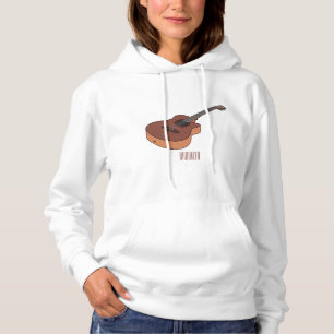 Pull À Capuche Illustration de guitare acoustique